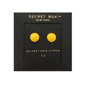 Epoxy Smile Face Earrings